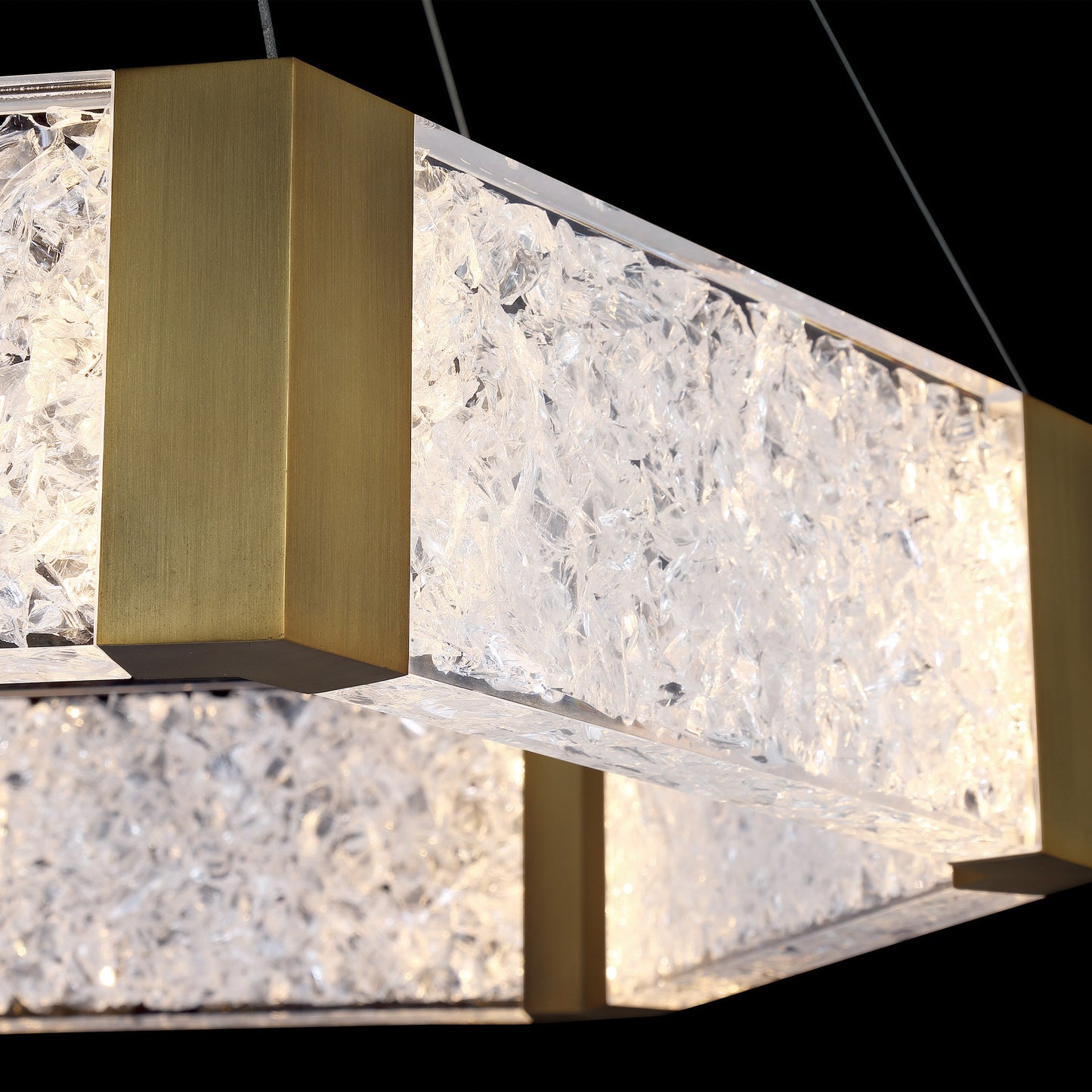 Modern Forms PD-76034 Forever 34"W LED Suspended Drum Chandelier - Aged BrassBy Modern Forms