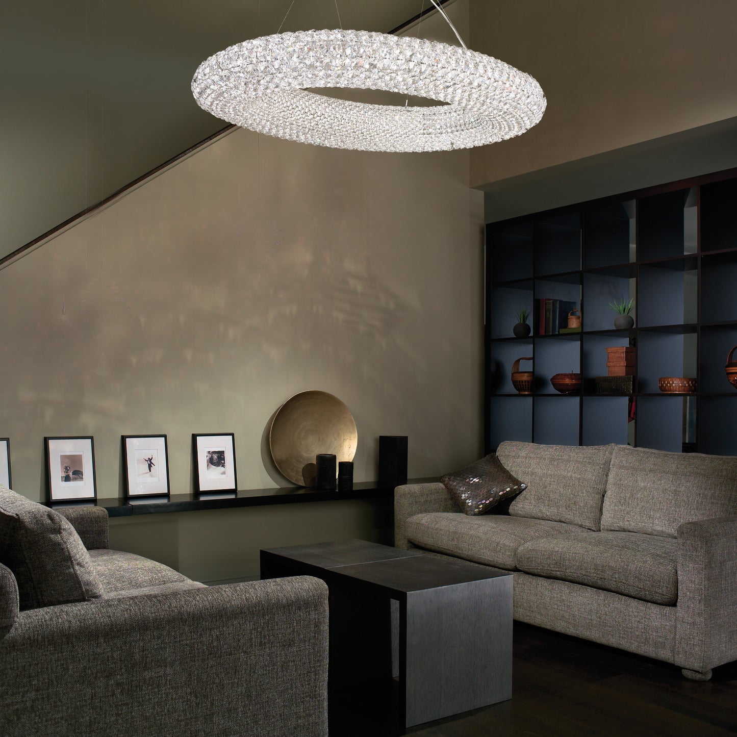 Schonbek Ca3724S 20 Light Crystal Pendant, Polished Stainless SteelBy Schonbek