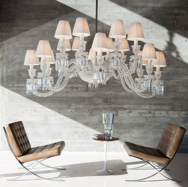 16 Lights Baccarat Style Pendant Light Luxury Banquet Crystal ChandelierBy Akari Lanterns
