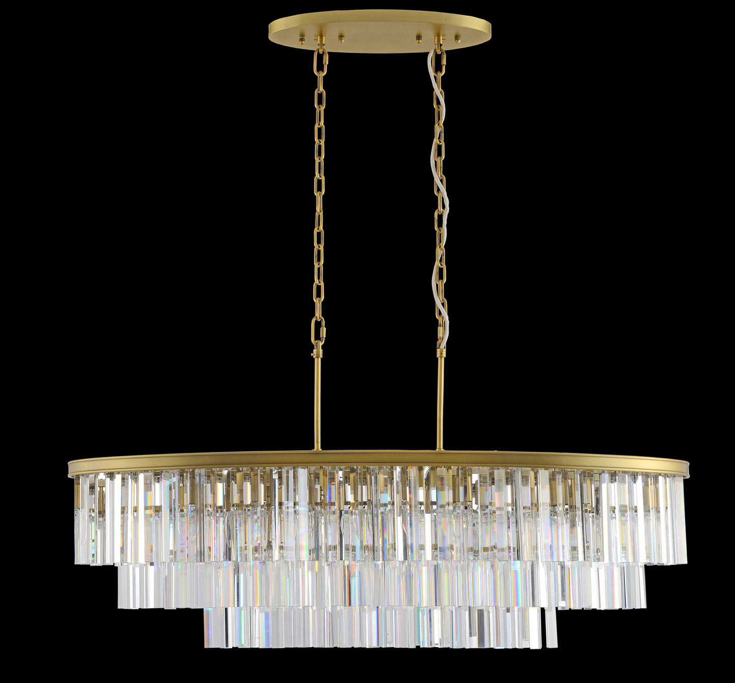 Artistry Lighting, Metro Oval Chandelier 48x18x14By Artistry Lighting