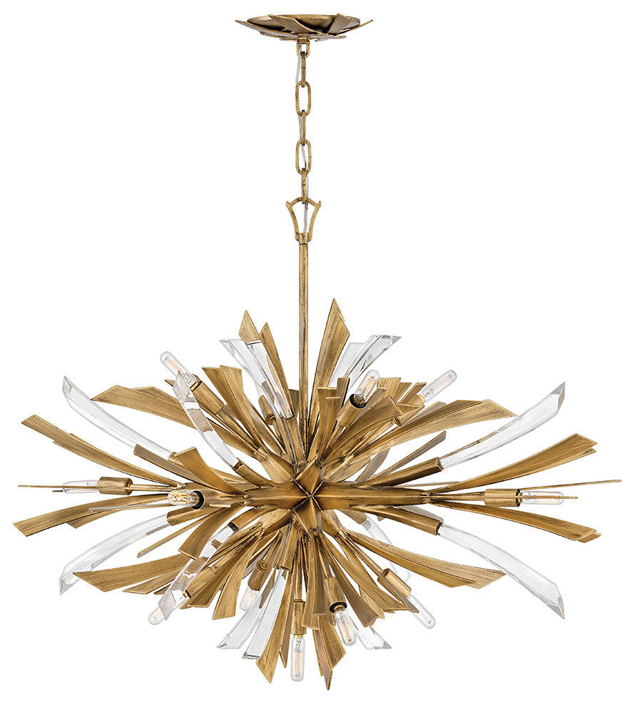 Vida Medium Single Tier Pendant, Burnished GoldBy Hinkley