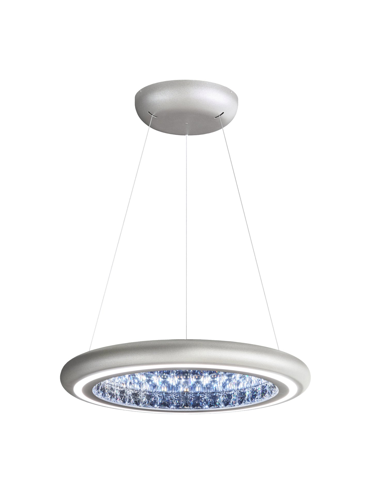 Schonbek Mfc201N-Si1S 1 Light Crystal Pendant, Glimmer SilverBy Schonbek