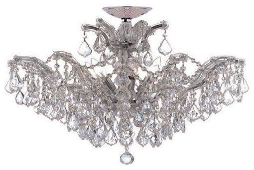 Crystorama Maria Theresa 6-Light Swarovski Strass Crystal Chrome ChandelierBy Crystorama Lighting