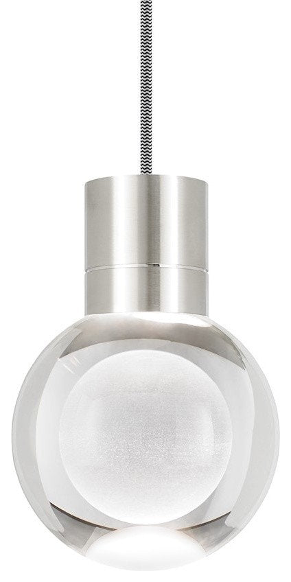 Tech Lighting TD Mina Pendant 3-Light, Clear Black/White/Satin Nickel LED922By Tech Lighting