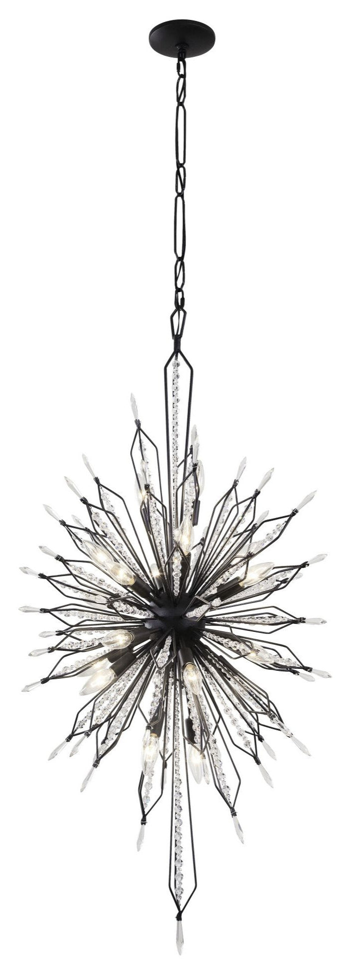 Varaluz 311F20 Orbital 20 Light 24"W Crystal Sputnik Chandelier - Gold DustBy Varaluz