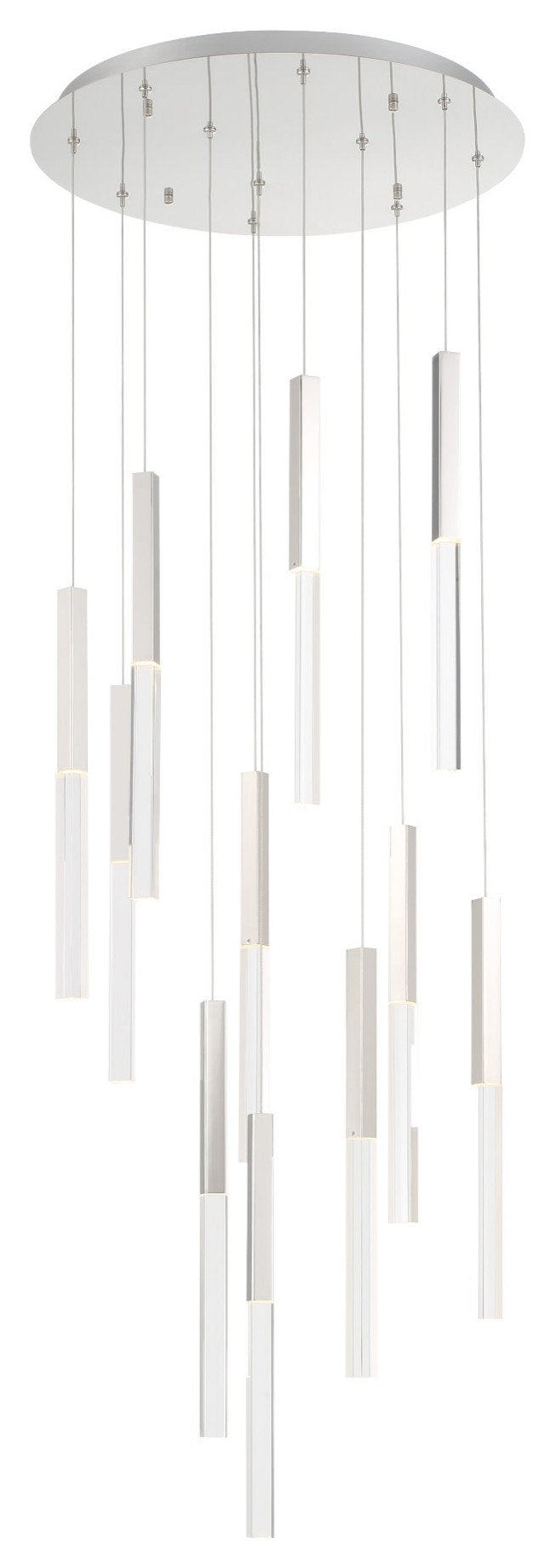 Eurofase Lighting 46477 Benicio 22"W 3000K LED Crystal - NickelBy Eurofase Lighting