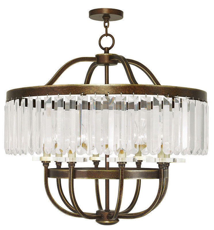 LIVEX Lighting 50548-64 Ashton 8-Light Chandelier, Palacial BronzeBy Livex Lighting Inc.