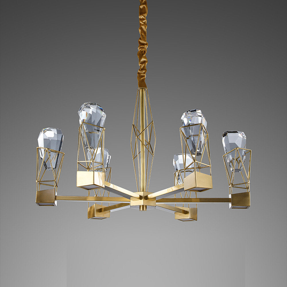8-Light Modern Crystal ChandelierBy Morsale.com