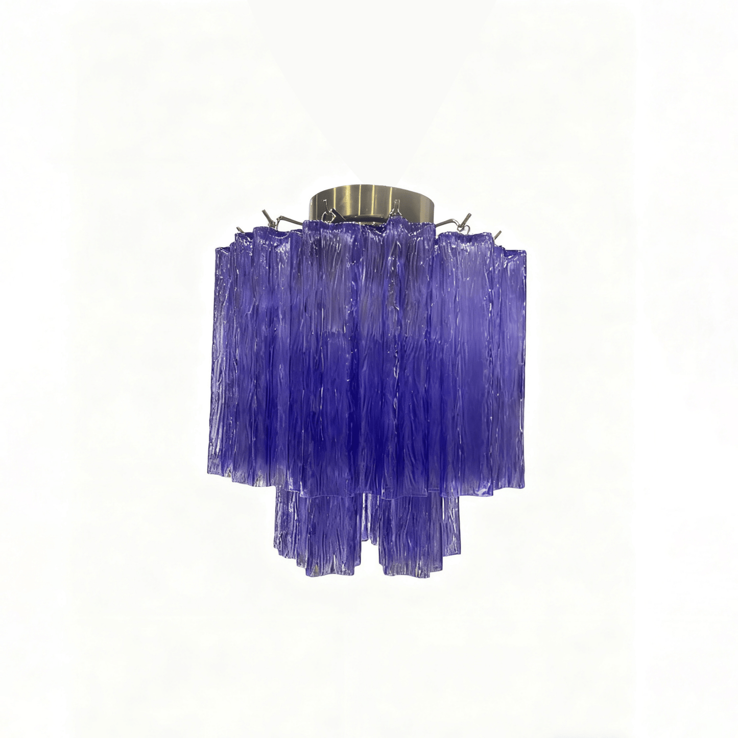 Fiora Pink Glass Ceiling Lamp