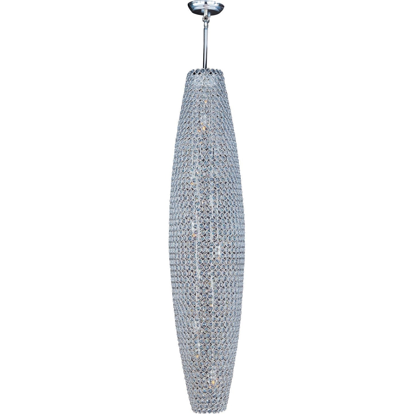 International Glimmer Plated Silver Twelve-Light Pendant