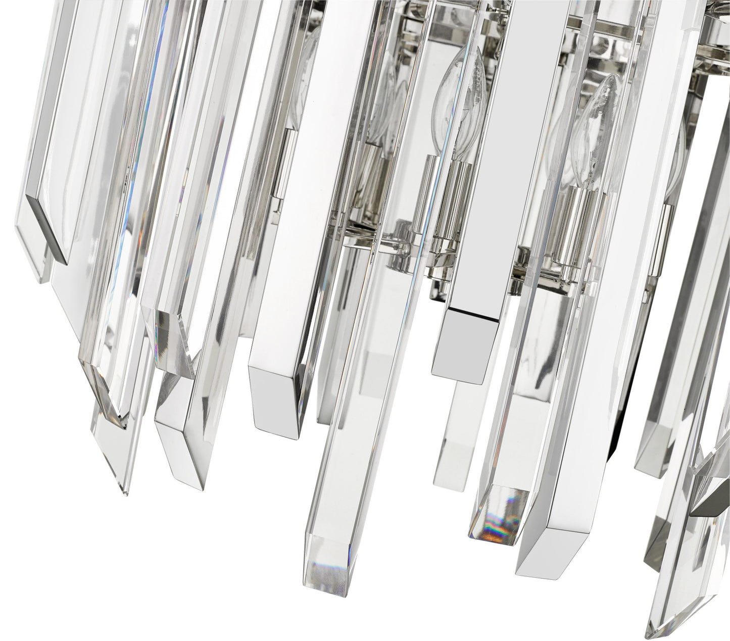Z-Lite 4006-9 Bova 6 Light 26"W Crystal Chandelier - Polished NickelBy Z-LIte