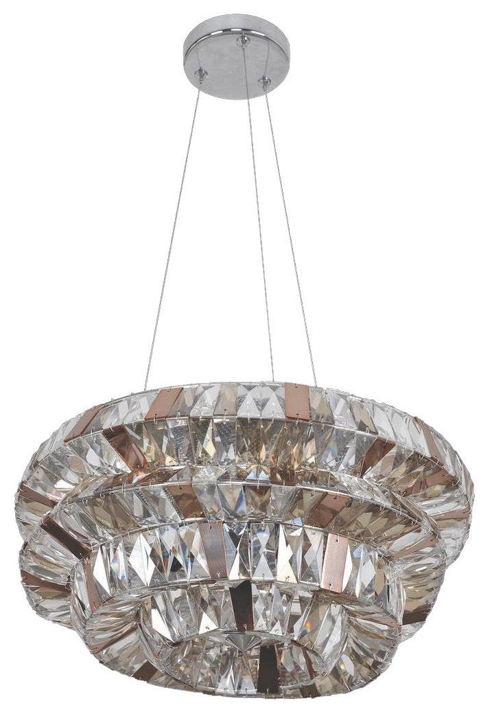 Frank Gehry Inspired 31" Crystal PendantBy KALCO LIGHTING