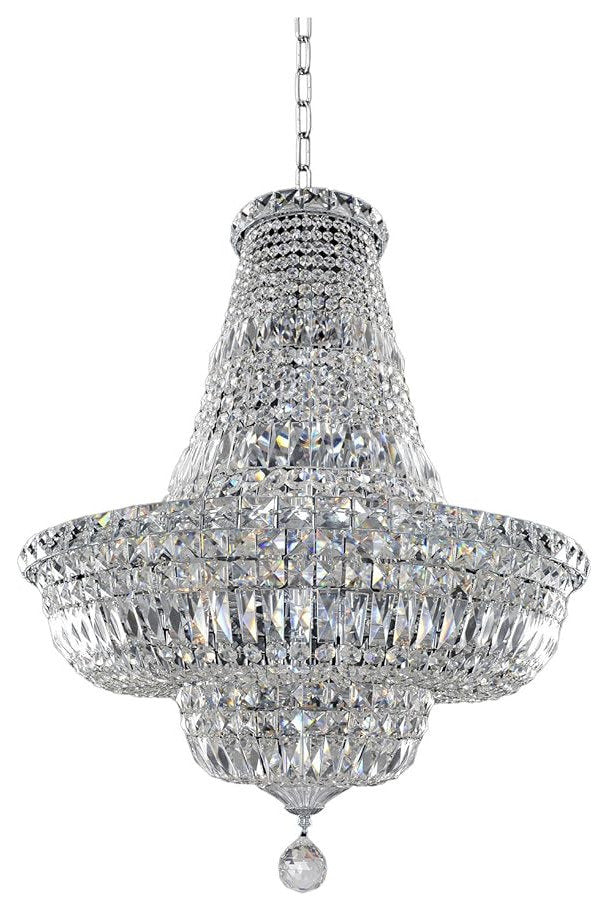 Allegri Betti Crystal Pendant, Chrome With Firenze Clear Crystal, 25By Allegri Crystal by Kalco Lighting