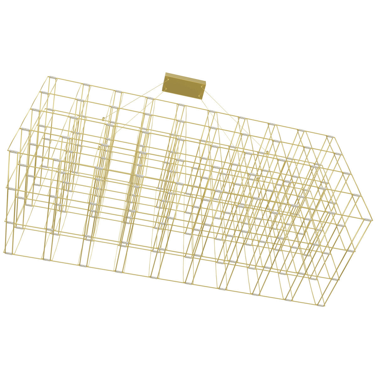 200 - Light Unique Rectangle LED Chandelier