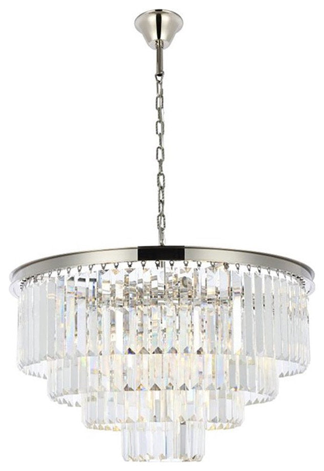 Urban Classic Sydney 17-Light Metal Royal Cut Chandelier in Polished NickelBy Urban Classic