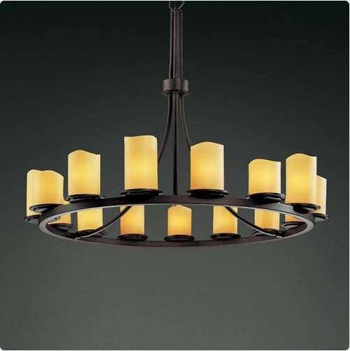 Fifteen-Light Ring Chandelier