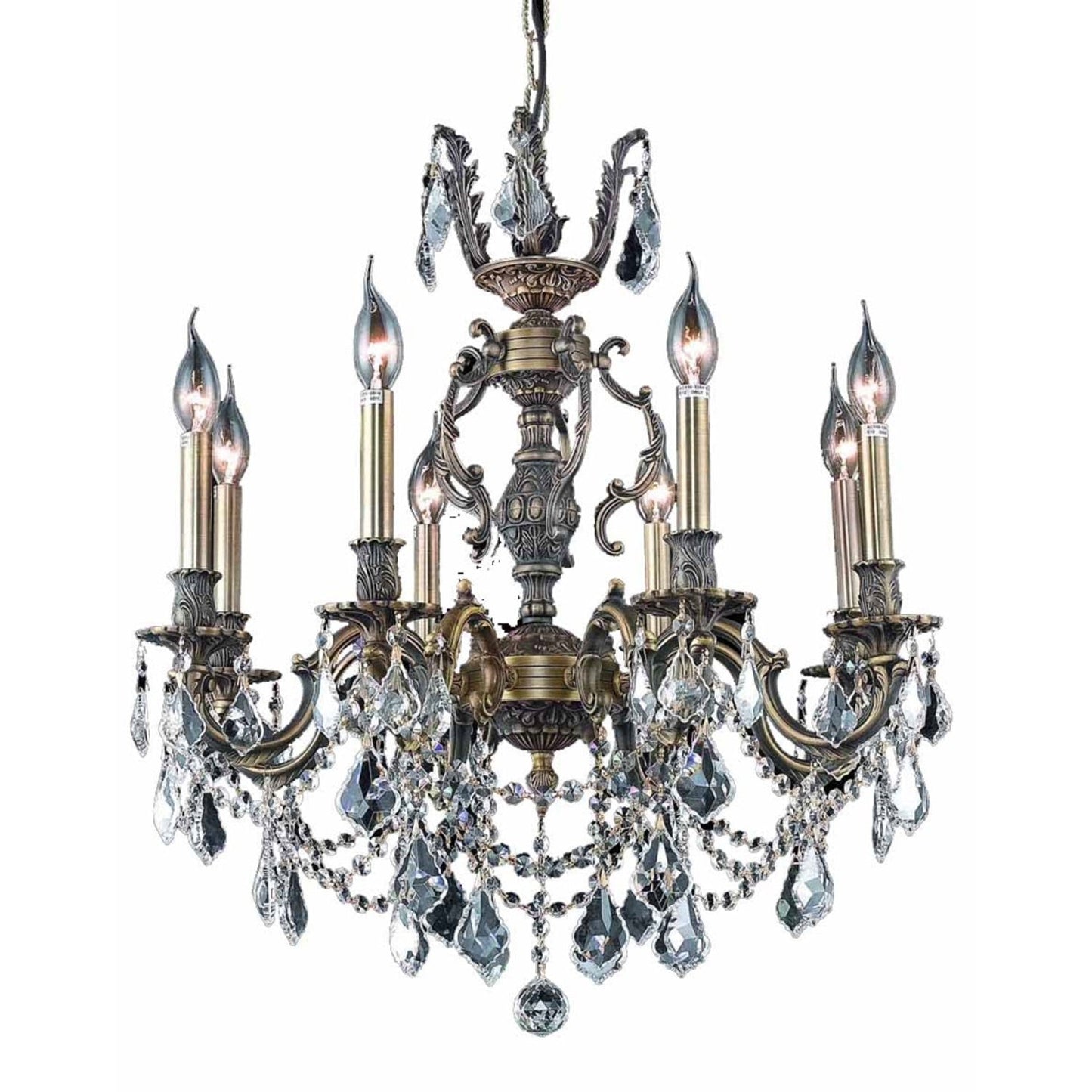 24-Inch Chandelier with Royal Cut Clear Crystal