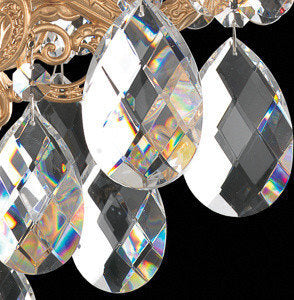 Milano 15-Light Chandelier in Etruscan Gold With Clear Optic CrystalBy Schonbek
