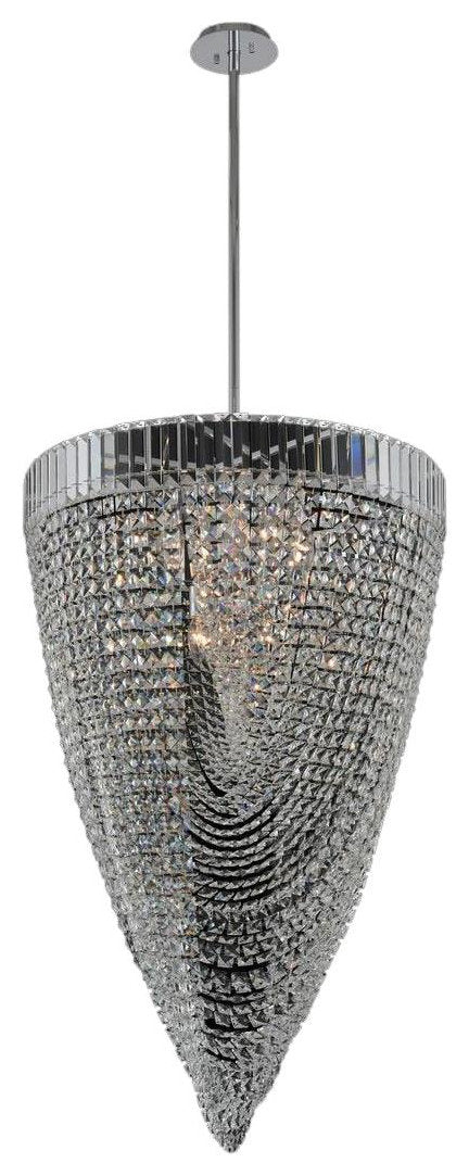 Elegant Mira Foyer Crystal ChandelierBy KALCO LIGHTING