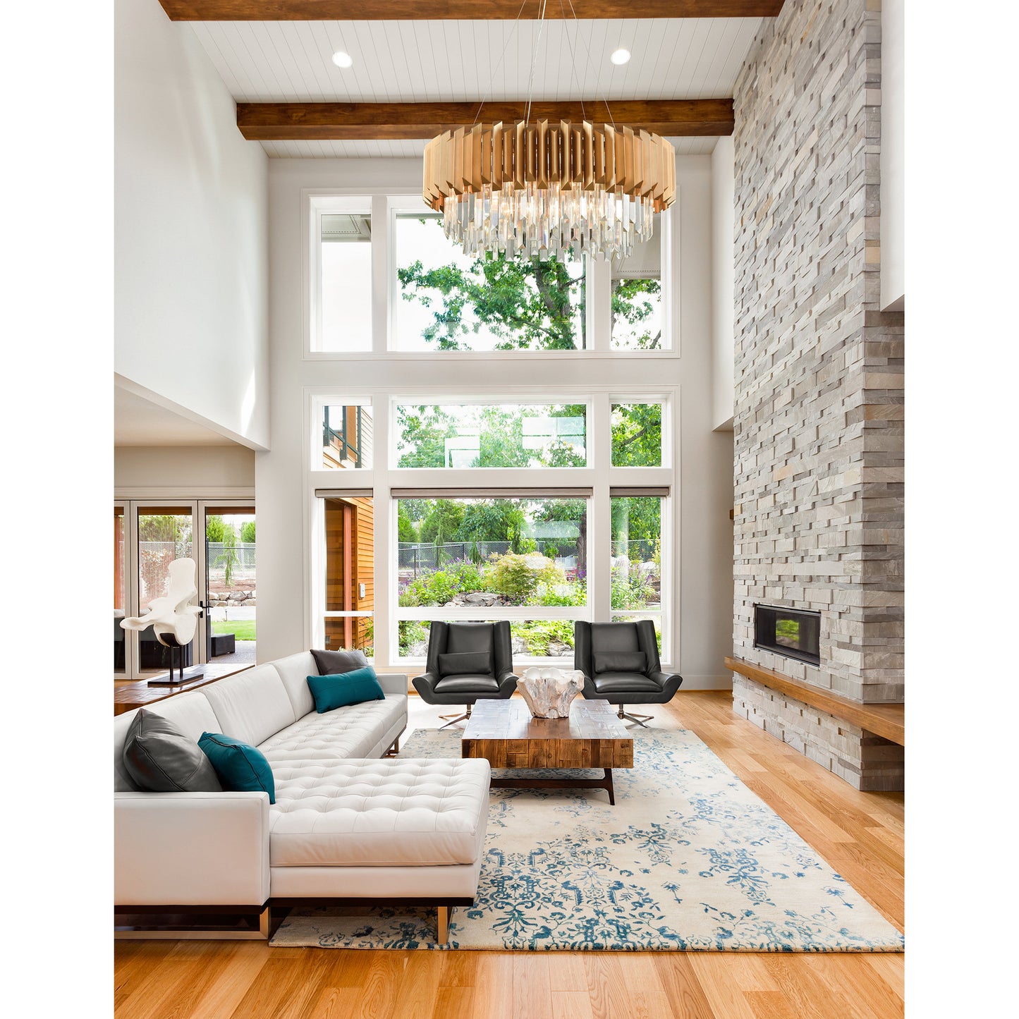 Seneca Falls 8 Chandelier Matte GoldBy ELK Group International