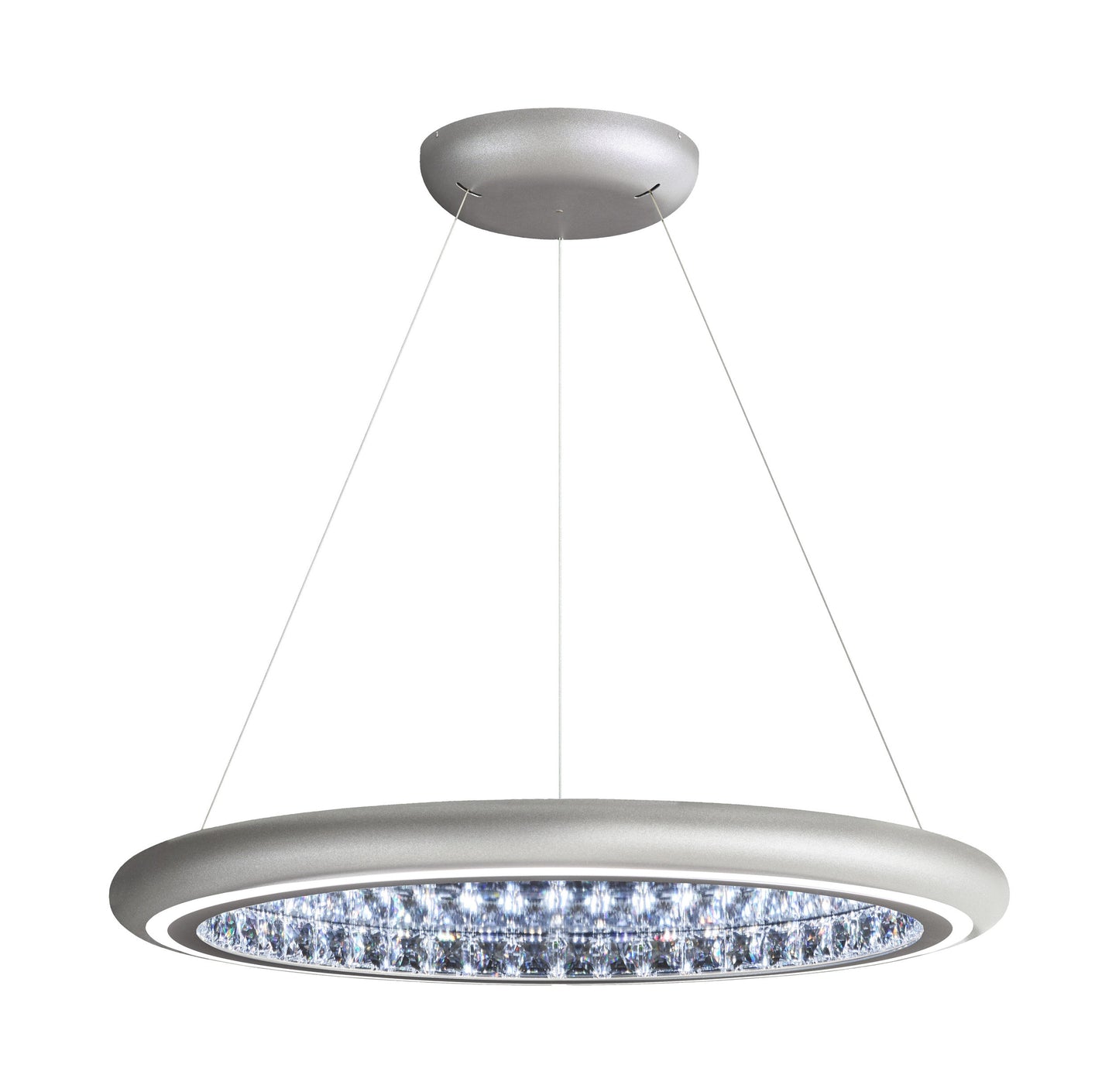 Schonbek Mfc301N-Si1S 1 Light Crystal Pendant, Glimmer SilverBy Schonbek