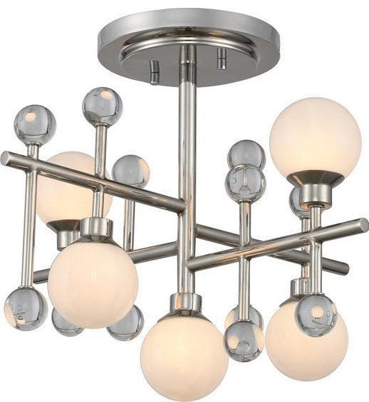 Mercer Semi Flush With Crystal AccentsBy KALCO LIGHTING
