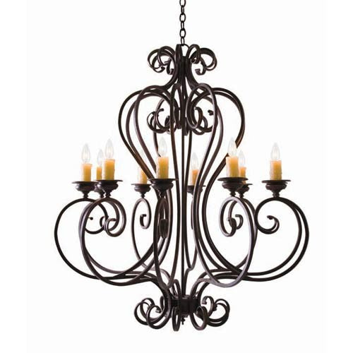 Fernando Chandelier - Rustic Iron