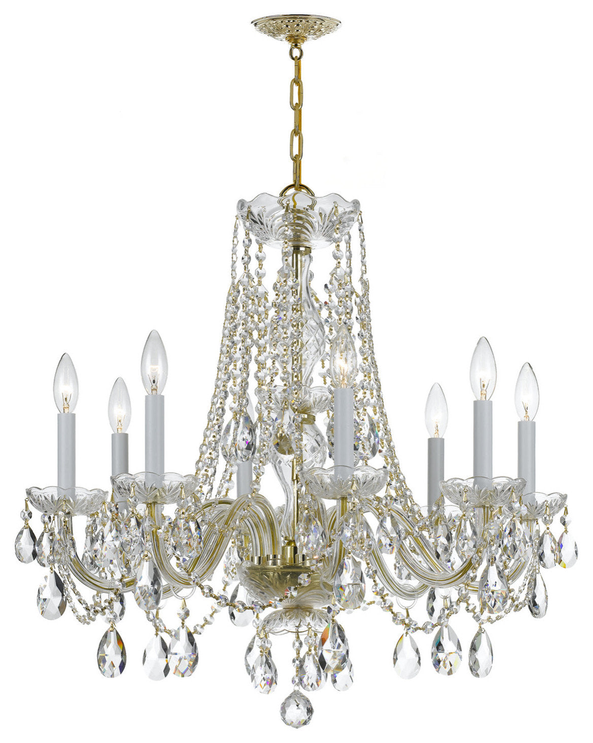 Crystorama Lighting Group 1138-CL-S Traditional Crystal 8 Light - PolishedBy Crystorama Lighting