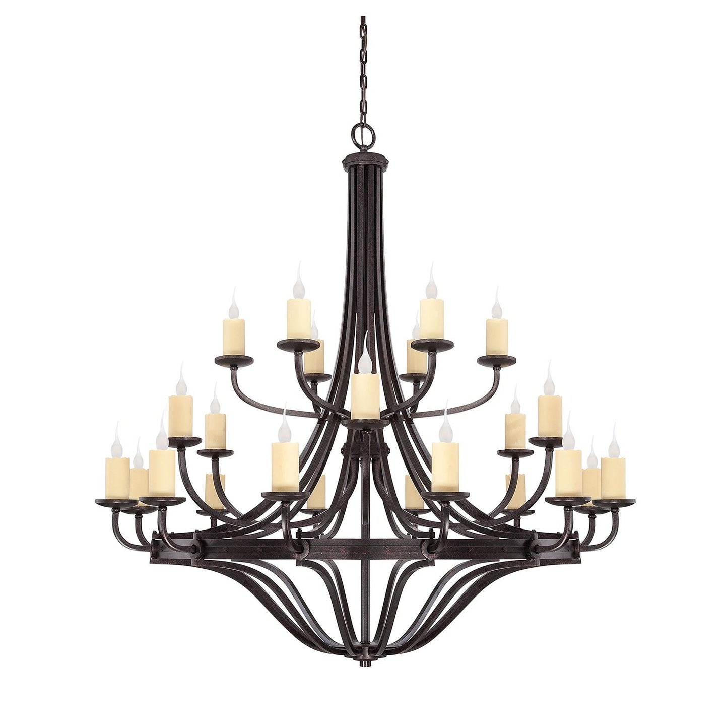 Elba Bronze 24-Light Chandelier
