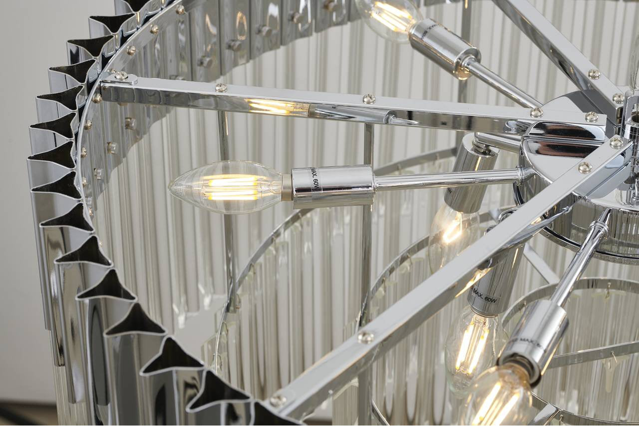 Bethel International WE07C31CH 12-Light Chandelier, ChromeBy Bethel Intl.