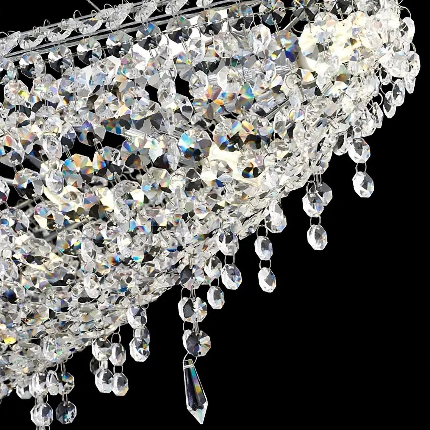 Alleri Crystal Chandelier For Dining Room, 47"By MORSALE