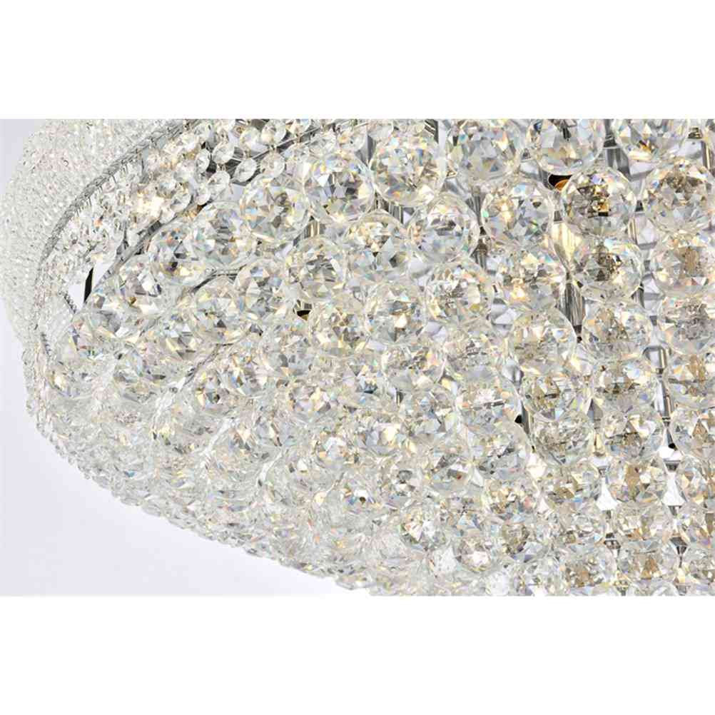 Elegant Lighting Primo 30-Light Metal & Crystal Flush Mount in ChromeBy Elegant Furniture & Lighting