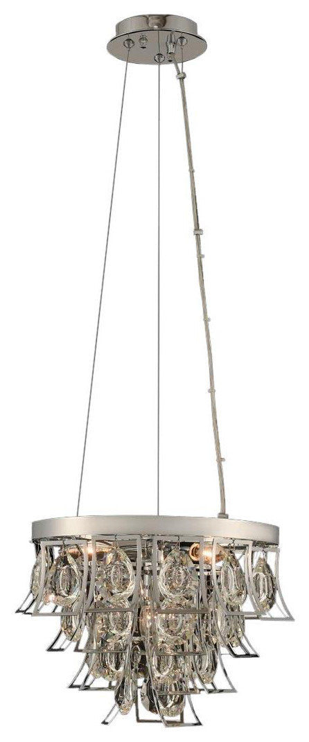 Adjustable Carmella Pendant, Chrome FinishBy KALCO LIGHTING