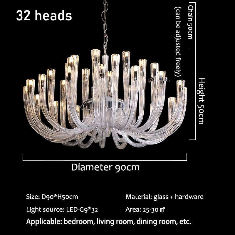 Candela Glass Chandelier, 32 HeadsBy Morsale.com