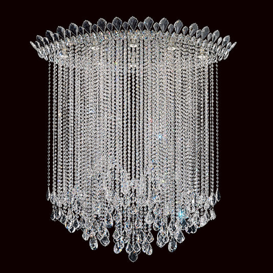 Trilliane Strands 8-Light in Stainless Steel, Clear Heritage CrystalBy Schonbek