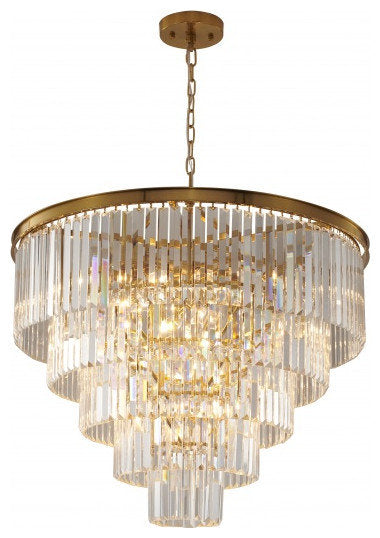 Bethel International LA81C32BR 15-Light Chandelier, GoldBy Bethel Intl.