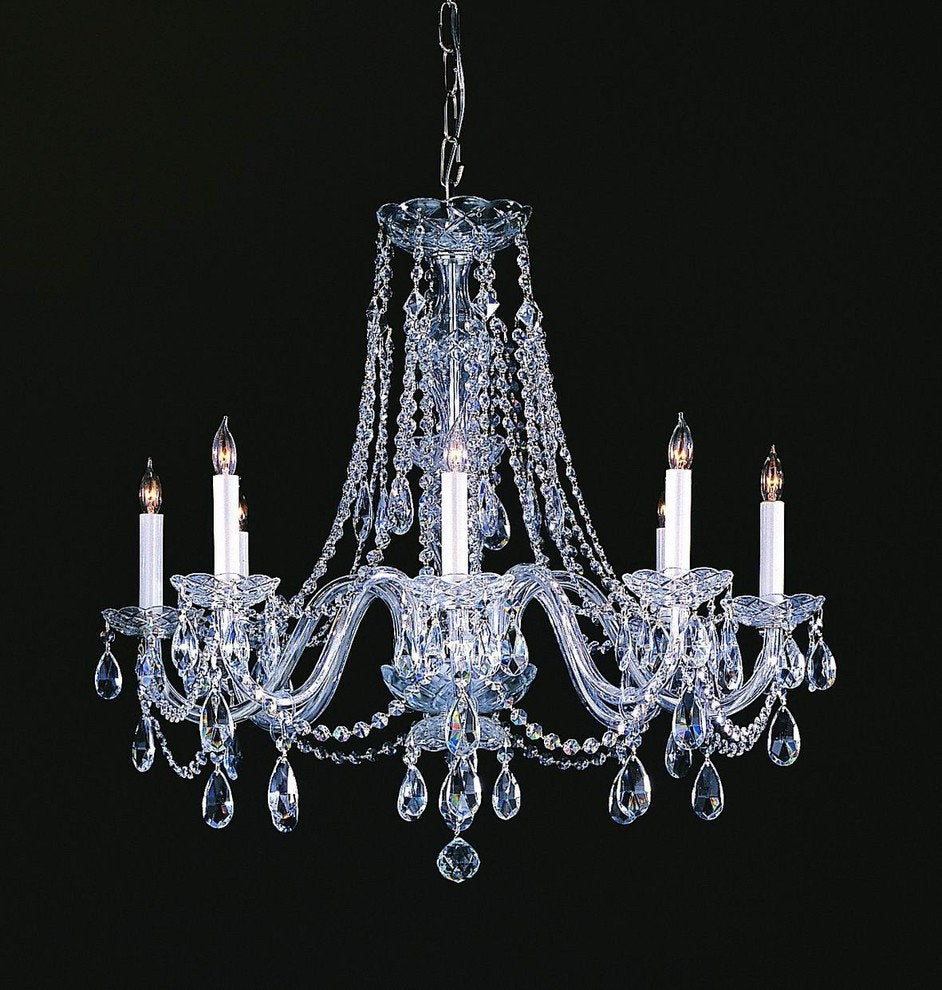 Crystorama 1138-CH-CL-SAQ Traditional Crystal - Eight Light ChandelierBy Crystorama Lighting