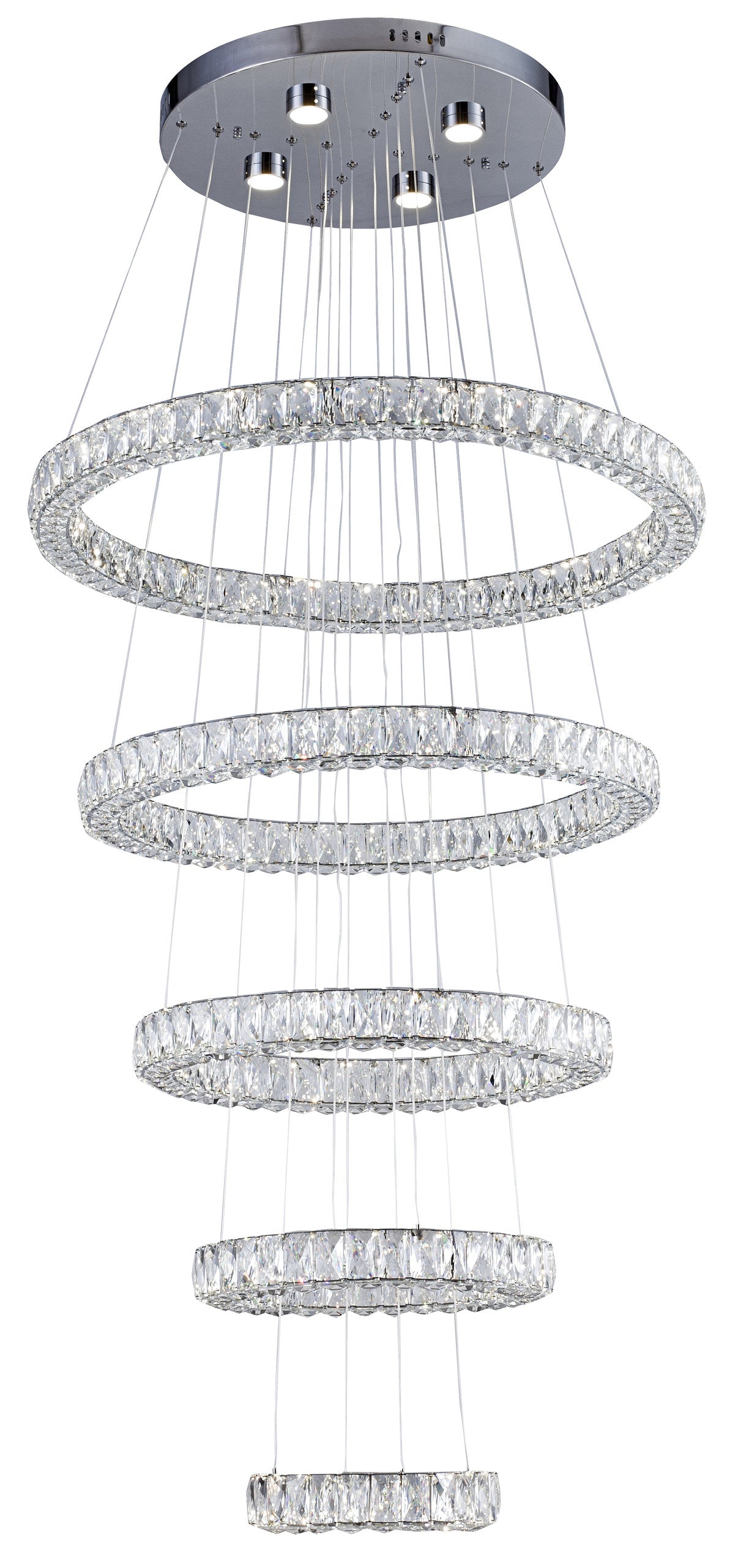 BETHEL INTERNATIONAL KD07-3 LED PENDANT LIGHT,ChromeBy Bethel Intl.
