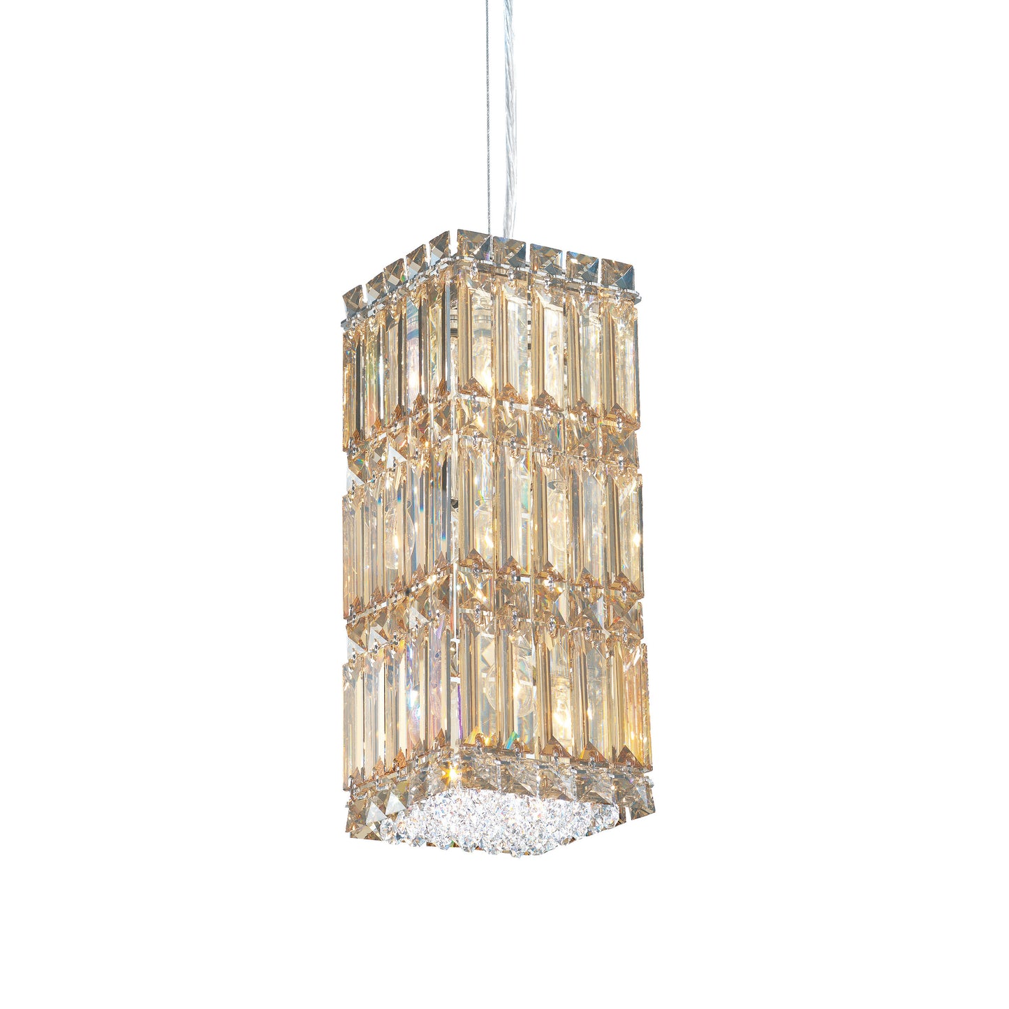 Quantum 6 Light Pendant Staless Steel Clear Crystals From SwarovskiBy Schonbek