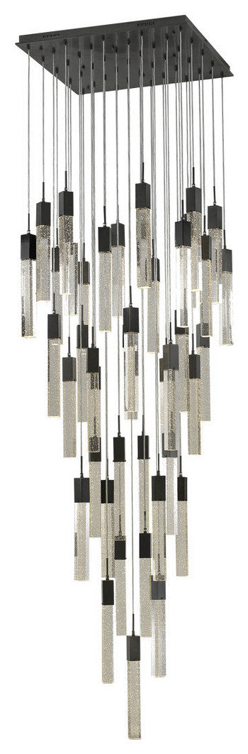 The Original Glacier Avenue 41-Light 4Flush Mount Pendant in Dark BronzeBy Avenue Lighting