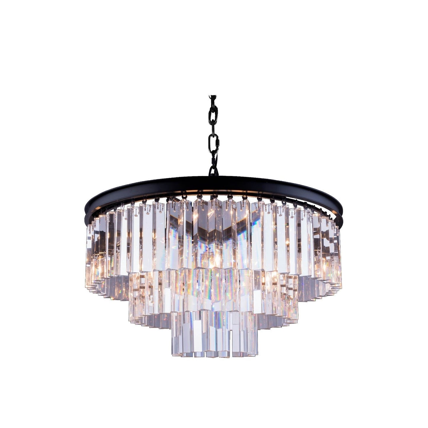Sydney Mocha Brown Sixteen-Inch Pendant with Royal Cut Clear Crystals