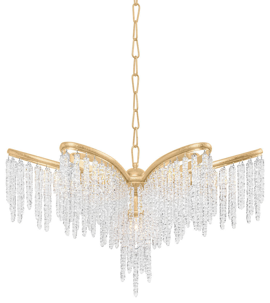 Pandora 5-Light Chandelier, Gold LeafBy Corbett Lighting