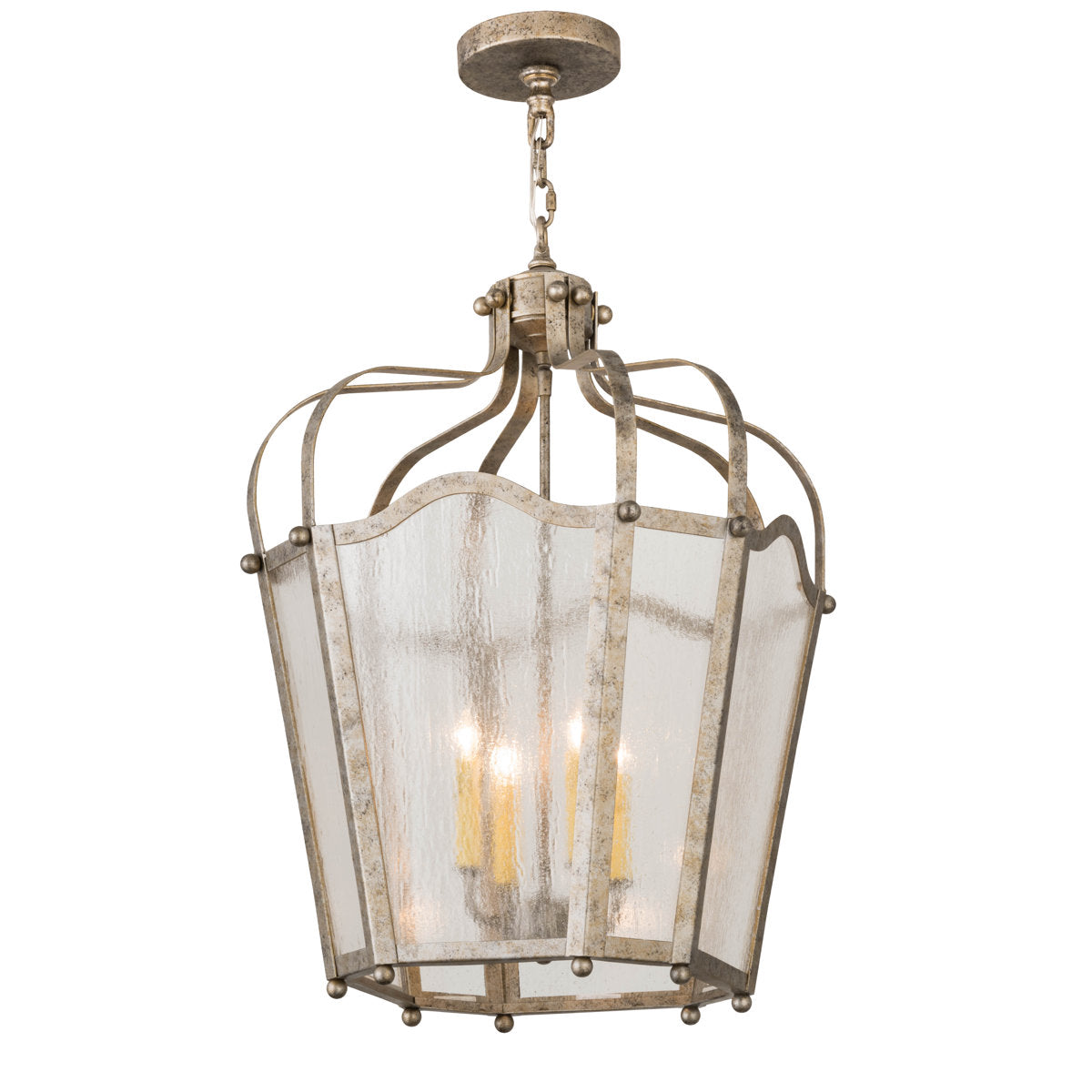 4 - Light Glass Chandelier