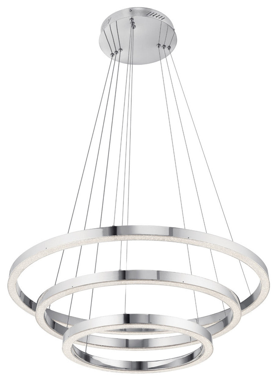 Opus 3 Light Chandelier, ChromeBy Elan Lighting