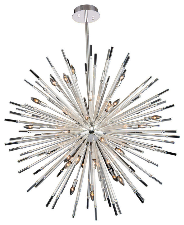 Allegri 37458 Sprazzo 36 Light 48"W Crystal Sputnik Chandelier - PolishedBy Allegri Crystal by Kalco Lighting