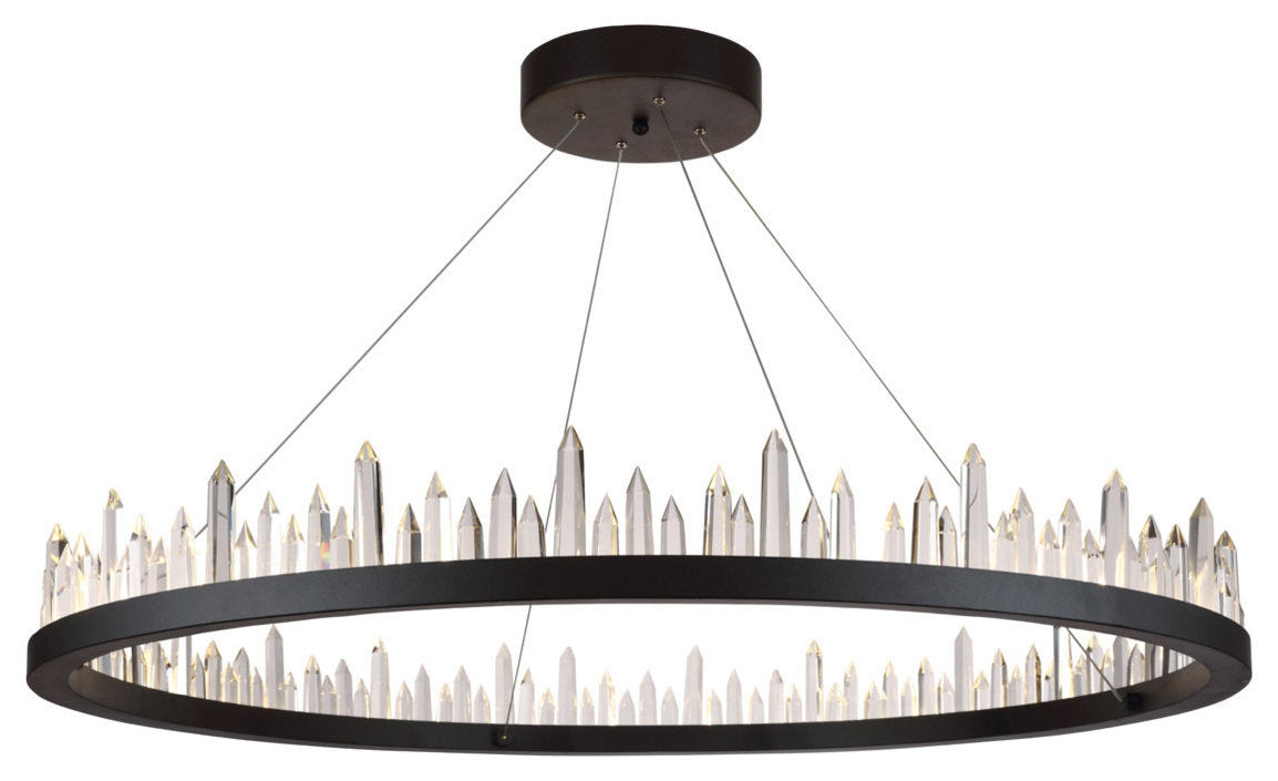 Elegant Urban Classic Ma-Lighta 56-Light Satin Dark Gray ChandelierBy Elegant Furniture & Lighting