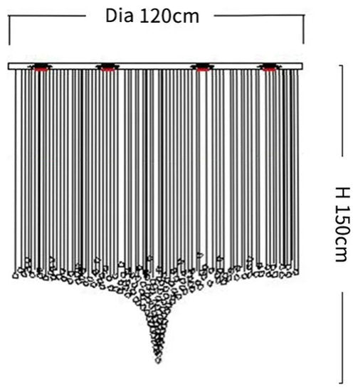 Giore Multi Pendant ChandelierBy Morsale.com