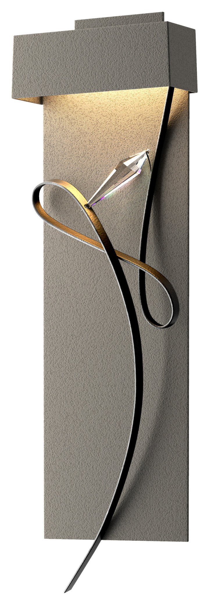 Rhapsody LED Sconce, Natural Iron With Black AccentBy Synchronicity