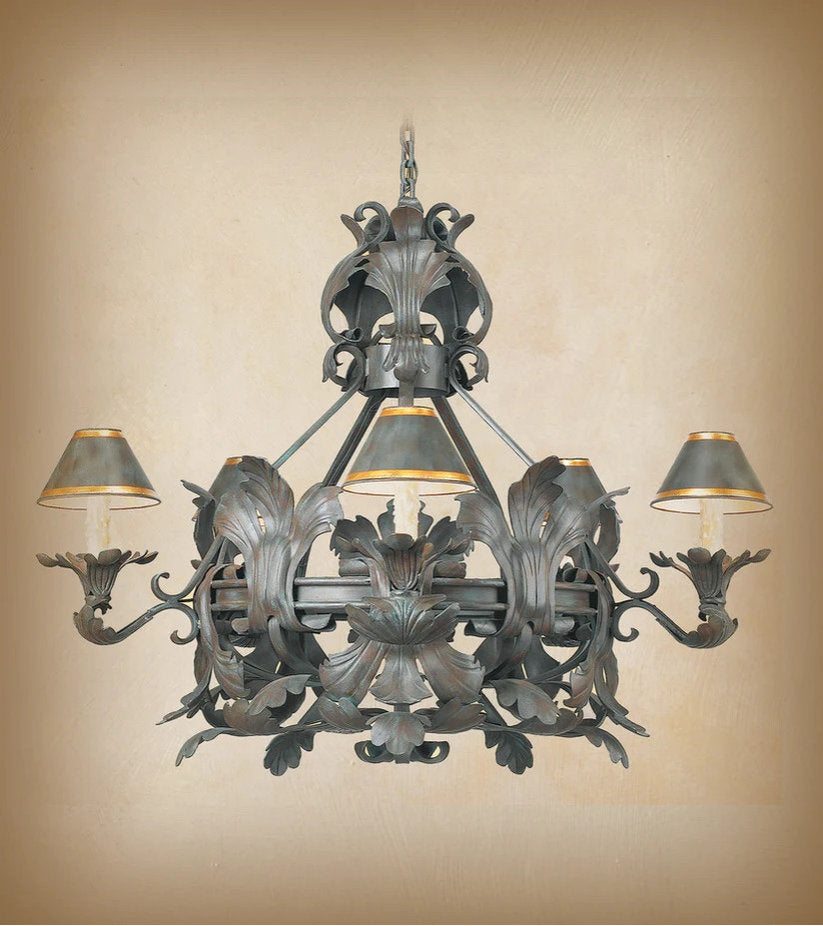 Tuxpan Wrought Iron ChandelierBy Arte De Mexico