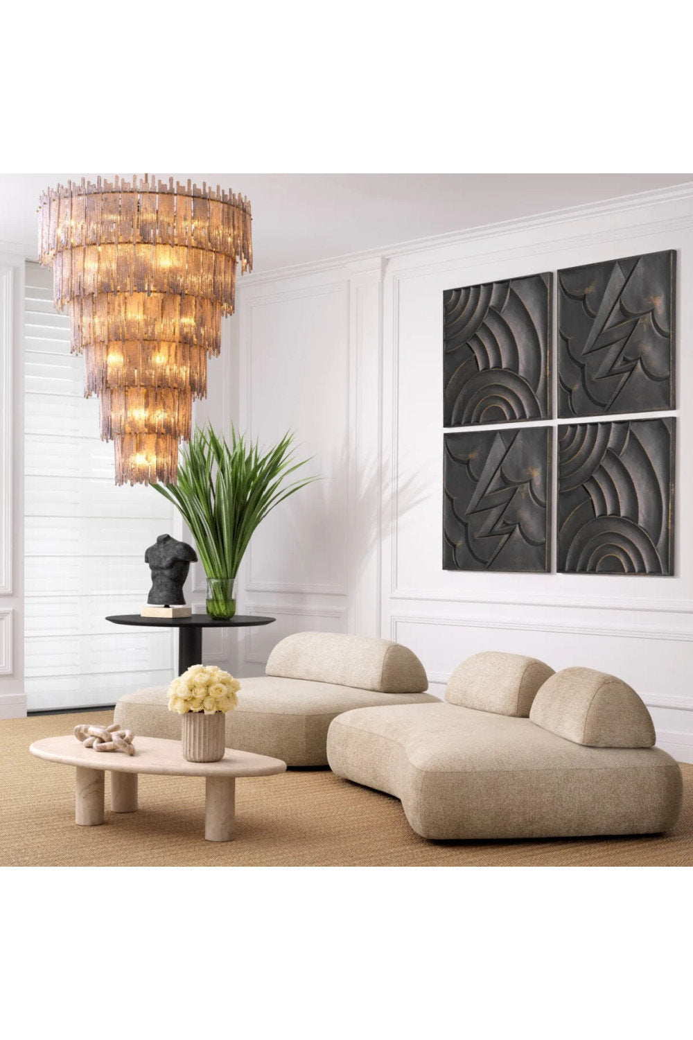 Mid-Century Tiered Grand Chandelier XXL, Eichholtz Saint RochBy OROA - Furniture